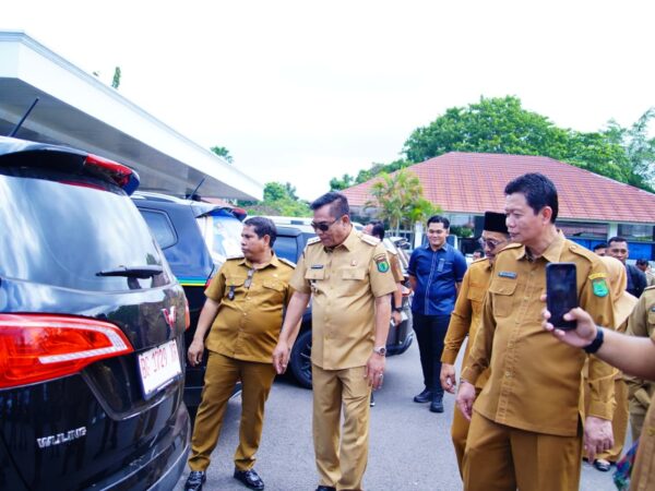 Bupati Muba Cek Fisik Puluhan Kendaraan Operasional Desa, Pastikan Aset Desa Tertib dan Transparan