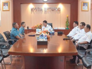 Wali Kota Bitung Terima Kunjungan Perkenalan Guskamla Koarmada II