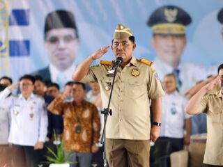 Gubernur Yulius Pimpin Peringatan Bulan K3 Nasional di Bitung