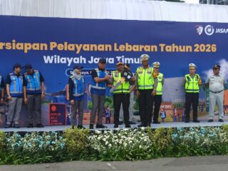 Jasa Marga Gelar Apel Persiapan Pelayanan Lebaran 2026 di Jawa Timur