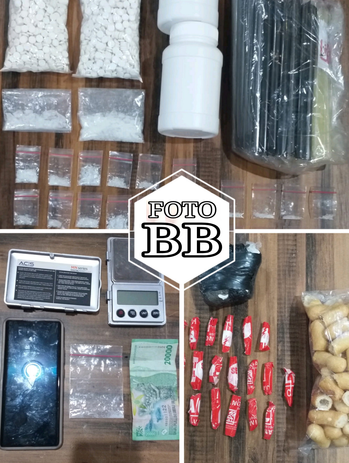 Satresnarkoba Polrestabes Surabaya Bongkar Peredaran Sabu dan 2.000 Pil LL di Tambaksari