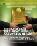 Sidoarjo Masuk 10 Terbaik Nasional dalam Pengelolaan Sampah, Raih Sertifikat Menuju Kota Bersih
