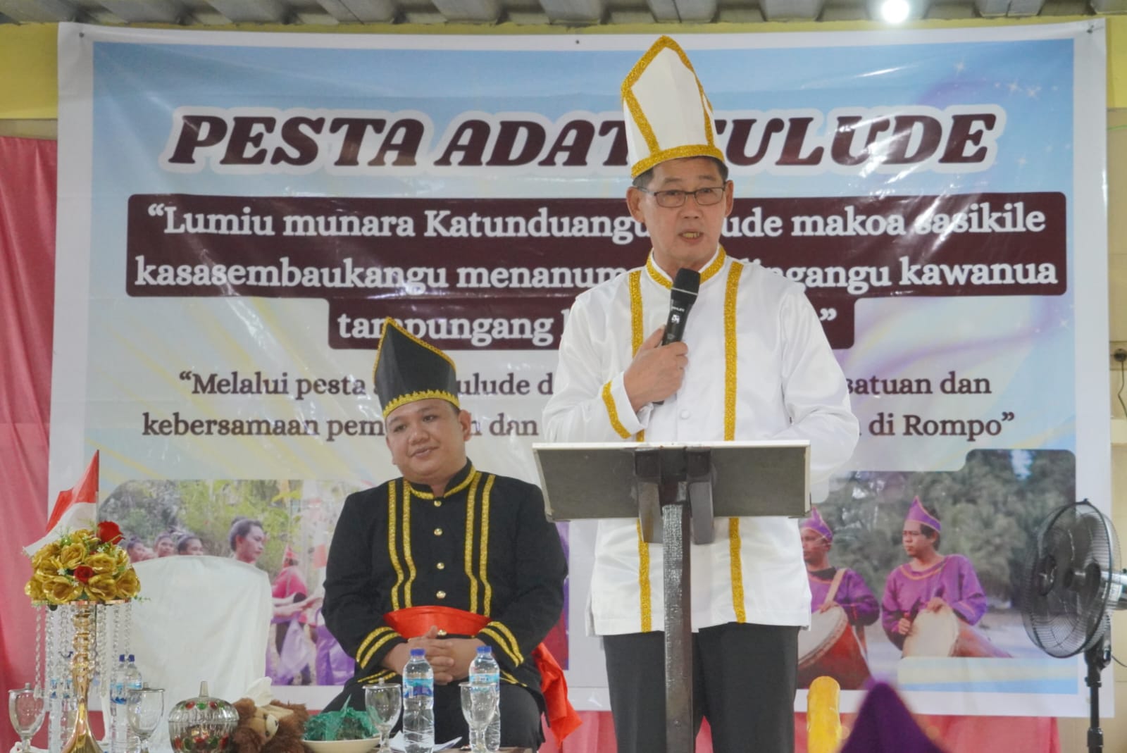 Wali Kota Bitung Hadiri Gelar Adat Tulude Keluarga Besar Rukun Oikumene Harmoni