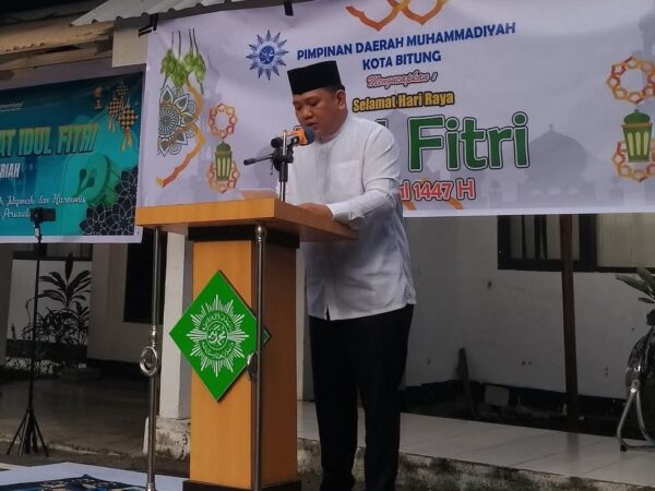Hadiri Salat Id Warga Muhammadiyah, Randito Maringka Sampaikan Ucapan Idul Fitri