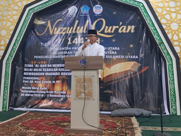 Tahlis Wakili Gubernur Yulius Hadiri Peringatan Malam Nuzulul Quran di Masjid Nurul Huda 