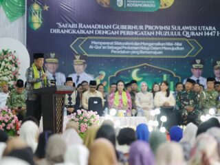 Buka Puasa Bersama Masyarakat Kotamobagu, Gubernur Yulius Ajak Jaga Stabilitas Keamanan