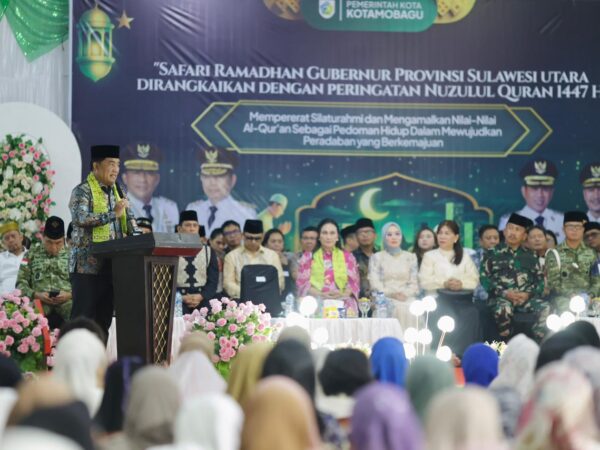 Buka Puasa Bersama Masyarakat Kotamobagu, Gubernur Yulius Ajak Jaga Stabilitas Keamanan