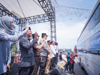 Pertamina Patra Niaga Sulawesi Lepas Peserta Mudik Gratis Program MyPertamina Tahun 2026