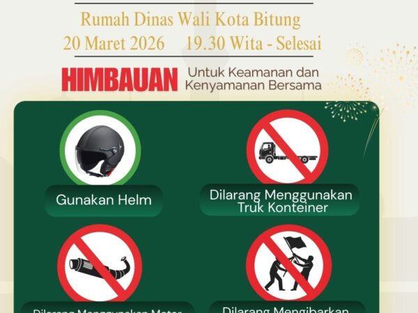 Pawai Takbiran Bitung Siap Digelar, Pemkot Bitung: Utamakan Keamanan dan Ketertiban