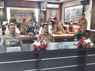 Wali Kota Bitung Bersama Forkopimda Ikut Zoom Rakor Idulfitri 1447 H