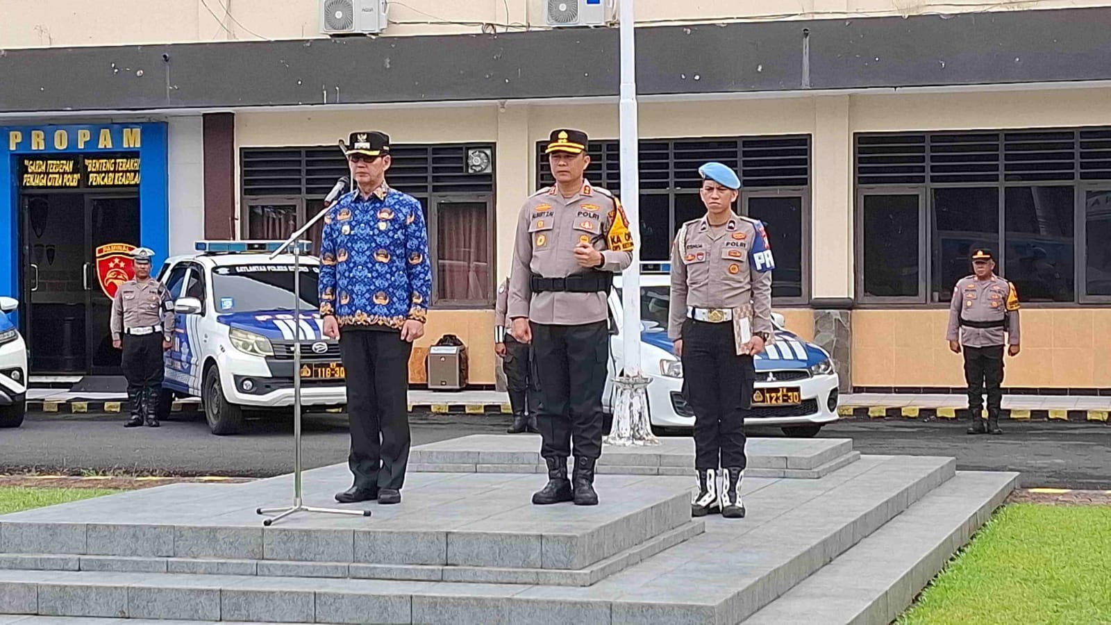 Wali Kota Bitung Pimpin Apel Pengamanan Idul Fitri 2026