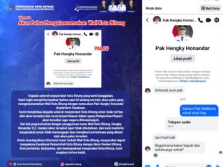 Waspada! Akun Facebook Palsu Catut Nama Wali Kota Bitung Beredar