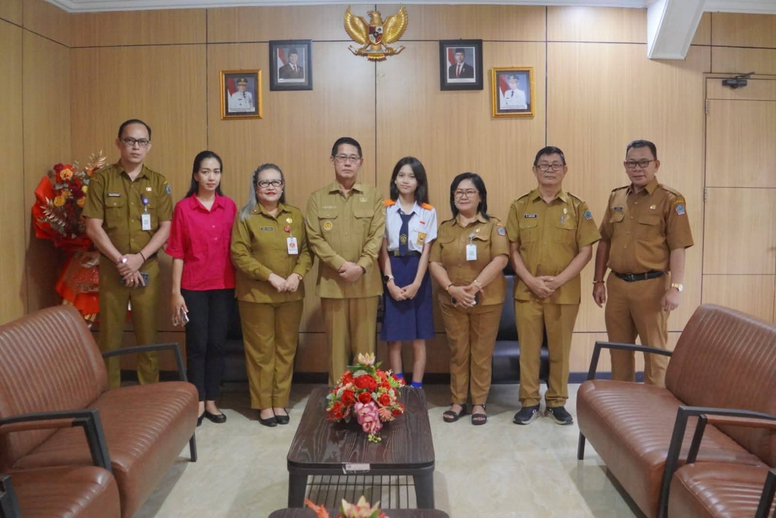 Generasi Muda Berprestasi, Pemkot Bitung Apresiasi Kayla Tinangon Ikuti Bootcamp Gasing