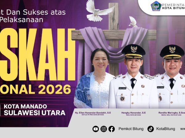 Jelang Paskah Nasional 2026, Pemkot Bitung Sampaikan Ucapan dan Dukungan