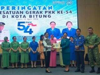 Ketua TP PKK Bitung Tegaskan Penguatan Peran Keluarga di HKG PKK ke-54