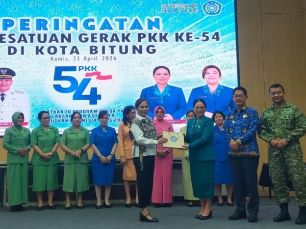 Ketua TP PKK Bitung Tegaskan Penguatan Peran Keluarga di HKG PKK ke-54