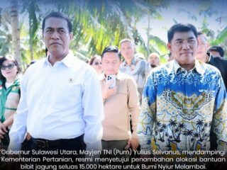 Apresiasi Gubernur Yulius, Mentan RI Setujui Tambahan Bantuan Bibit Jagung 