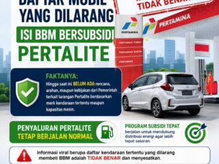 Pertamina Tegaskan Larangan Pertalite untuk Kendaraan Merk Tertentu Per 1 Juni 2026 Tidak Benar