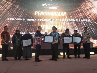 Wakili Gubernur Yulius, Sekprov Sulut Terima Penghargaan dari Kemendagri dan BPJS Ketenagakerjaan 