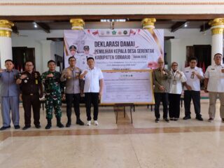 Jelang Pilkades Serentak Sidoarjo, 230 Calon Kades Teken Deklarasi Damai