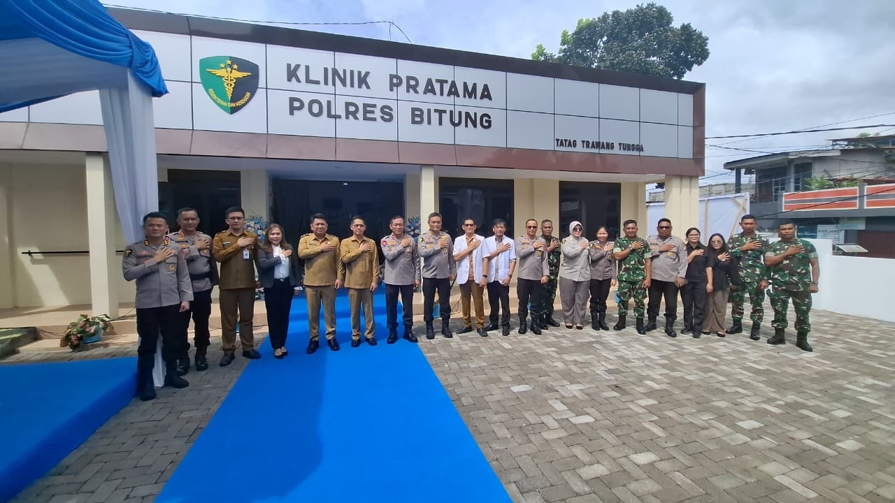 Pemkot Bitung Apresiasi Peresmian Klinik Pratama Tatag Trawang Tungga Polres Bitung