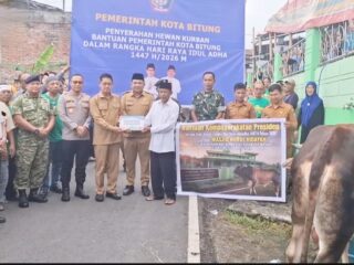 Pemkot Bitung Serahkan Sapi Kurban Bantuan dari Presiden RI di Matuari