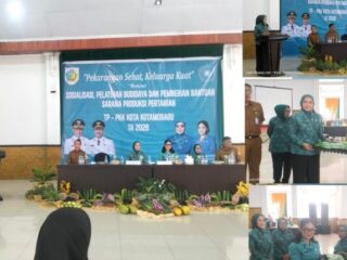 Pemkot Kotamobagu Dorong Ketahanan Pangan Keluarga Lewat Pemanfaatan Pekarangan Produktif