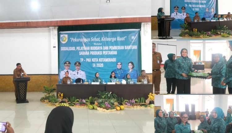 Pemkot Kotamobagu Dorong Ketahanan Pangan Keluarga Lewat Pemanfaatan Pekarangan Produktif