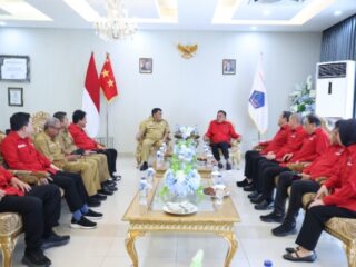 Perkuat Sinergi Bangun Daerah, Gubernur Yulius Terima Kunjungan Silaturahmi Pengurus DPD PDI Perjuangan Sulut 