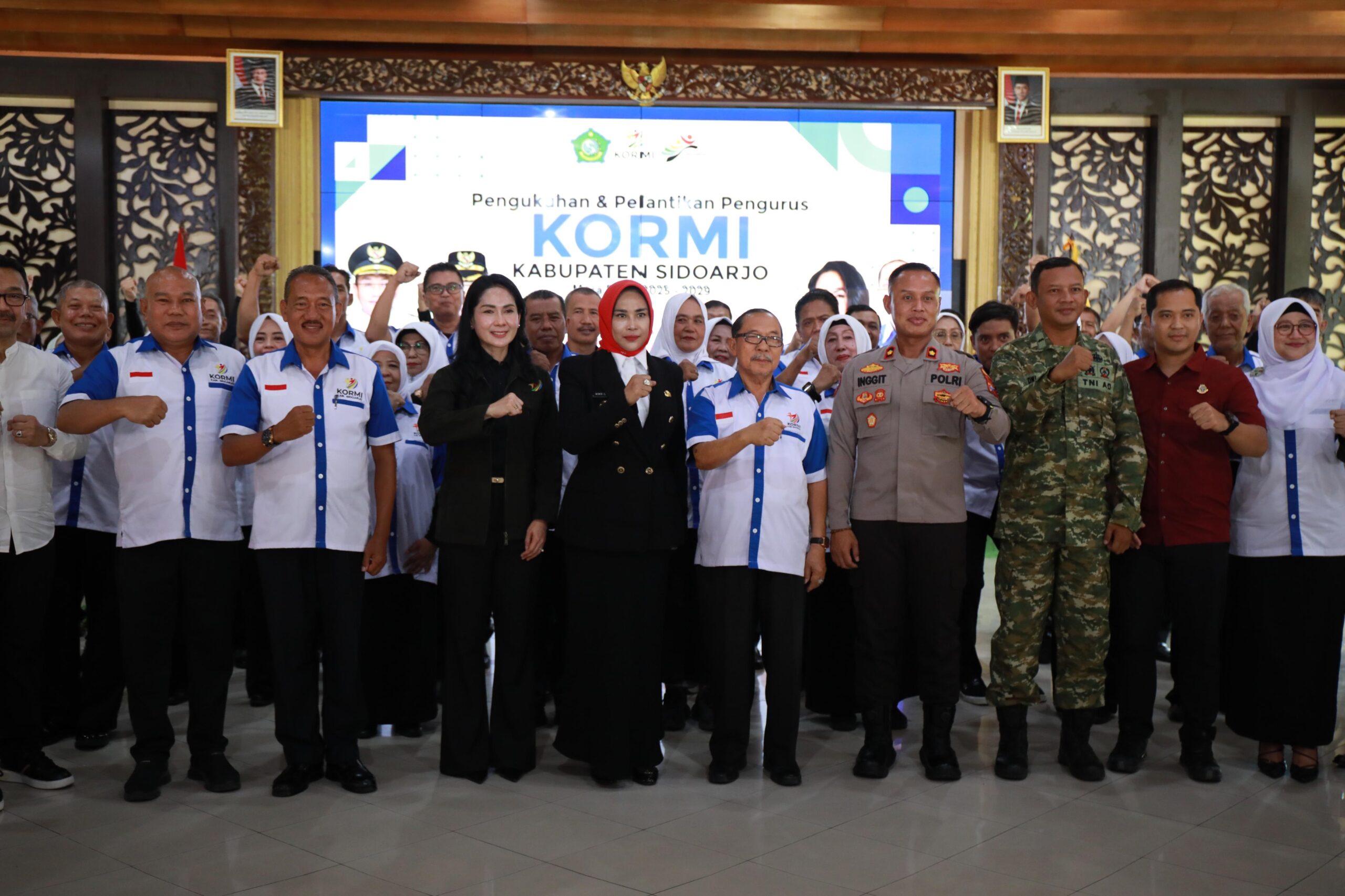 Wabup Mimik Idayana Kukuhkan Pengurus KORMI Sidoarjo 2025-2029