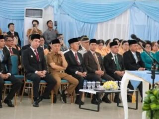 Wali Kota Weny Gaib Hadiri Pelantikan Tahlis Gallang Sebagai Sekprov Sulut