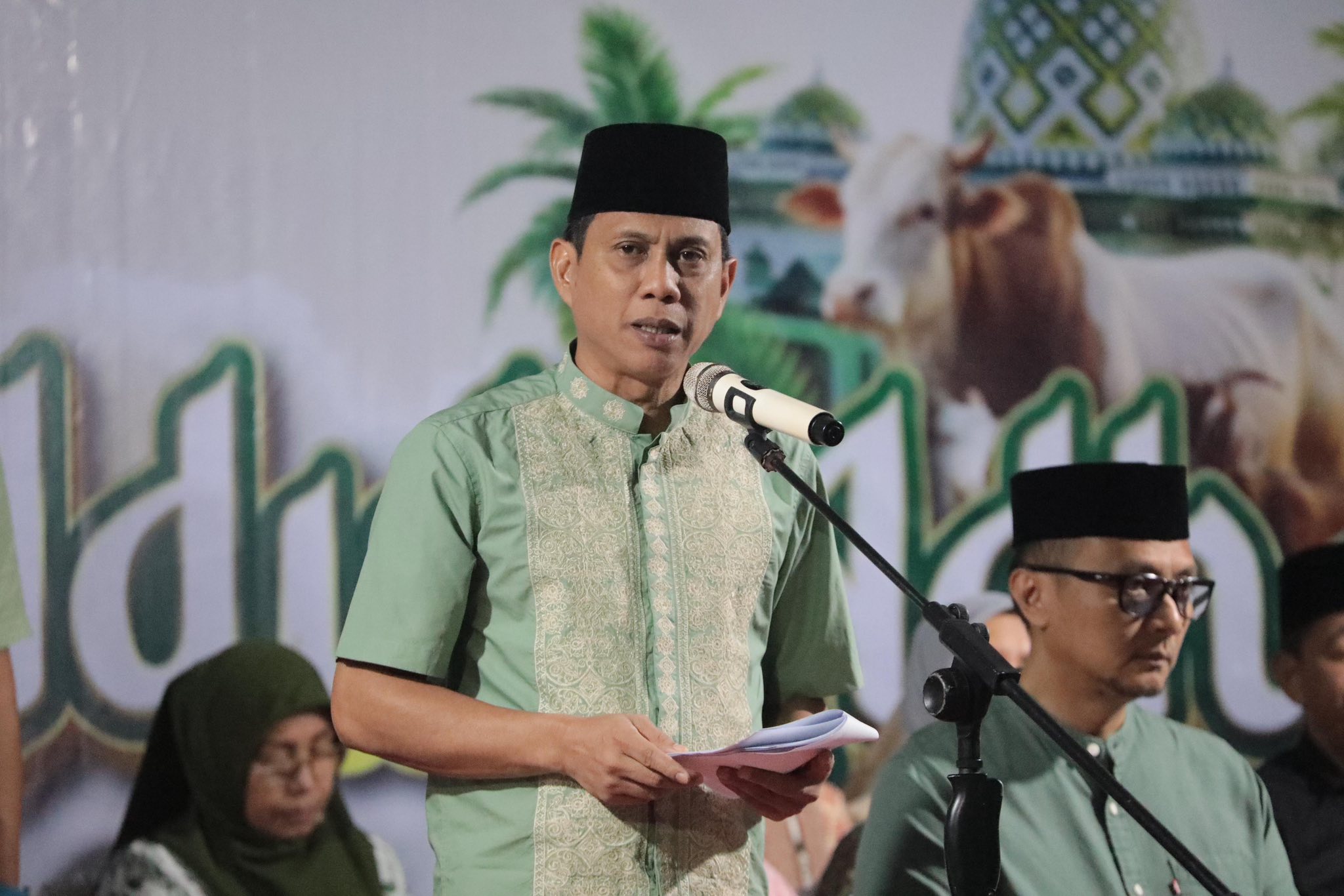 Wali Kota Weny Gaib Lepas Peserta Pawai Takbiran Idul Adha 1447 H