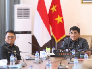 Gubernur Yulius Ikuti Peresmian 1.151 KM Jalan Daerah Oleh Presiden Prabowo Secara Virtual