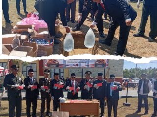 Komitmen Jaga Kamtibmas, Polres Boltara Musnahkan Miras Ilegal dan Obat Keras di Hari Bhayangkara ke-80