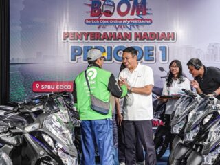 Rezeki Mitra Ojol dari MyPertamina: 25 Yamaha Lexi Dibagikan pada Program BOOM Periode 1 