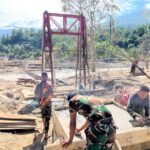 Pembangunan Jembatan Perintis Garuda, Dandim 0106/Aceh Tengah Tuai Apresiasi