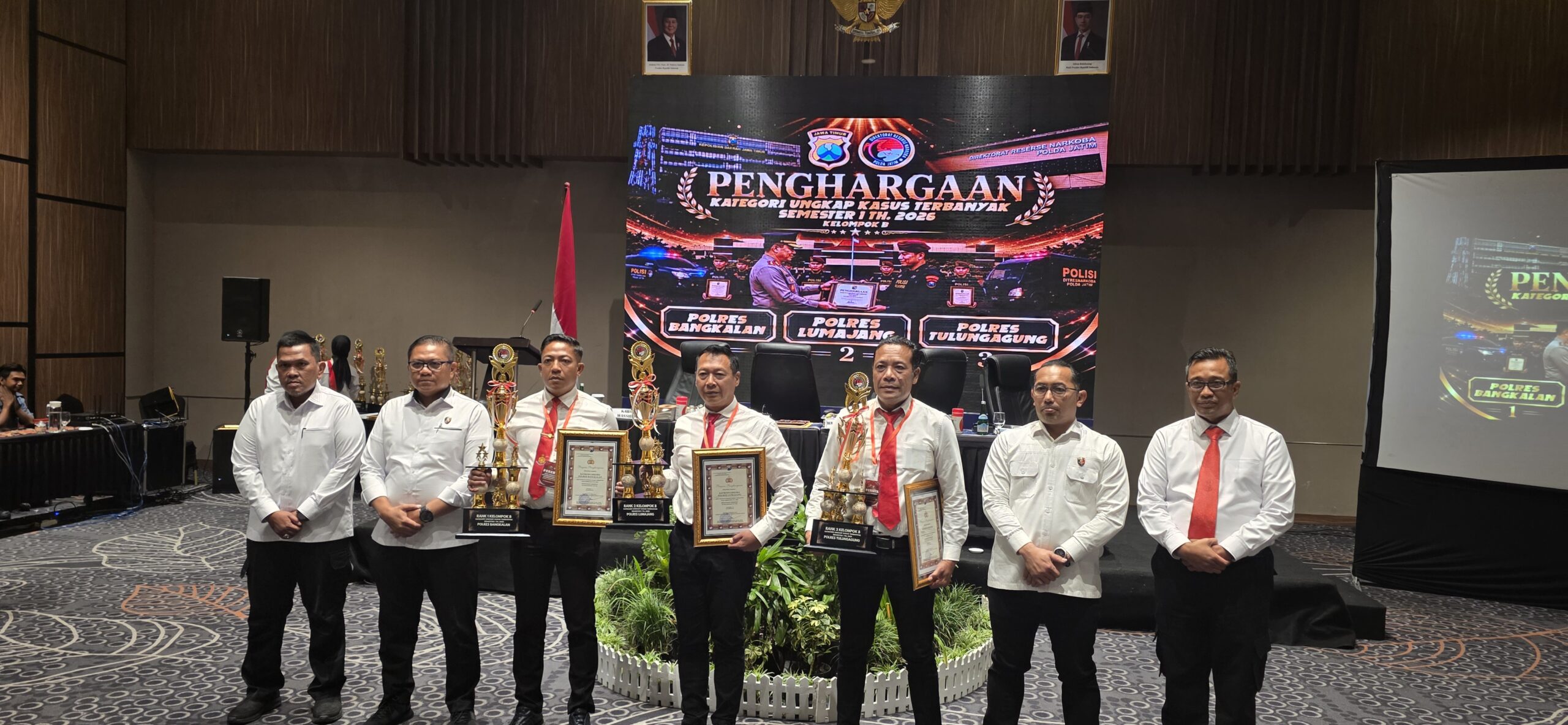 Polres Bangkalan Raih Peringkat Pertama Pengungkapan Kasus Narkoba