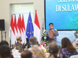 Gubernur Yulius Sambut Delegasi Uni Eropa, Tegaskan Komitmen Ekonomi Biru Sulut 