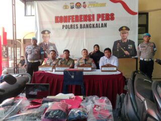 Satreskrim Polres Bangkalan Bongkar 16 Kasus 3C, Amankan 20 Tersangka dan Sita Lima Motor Curian
