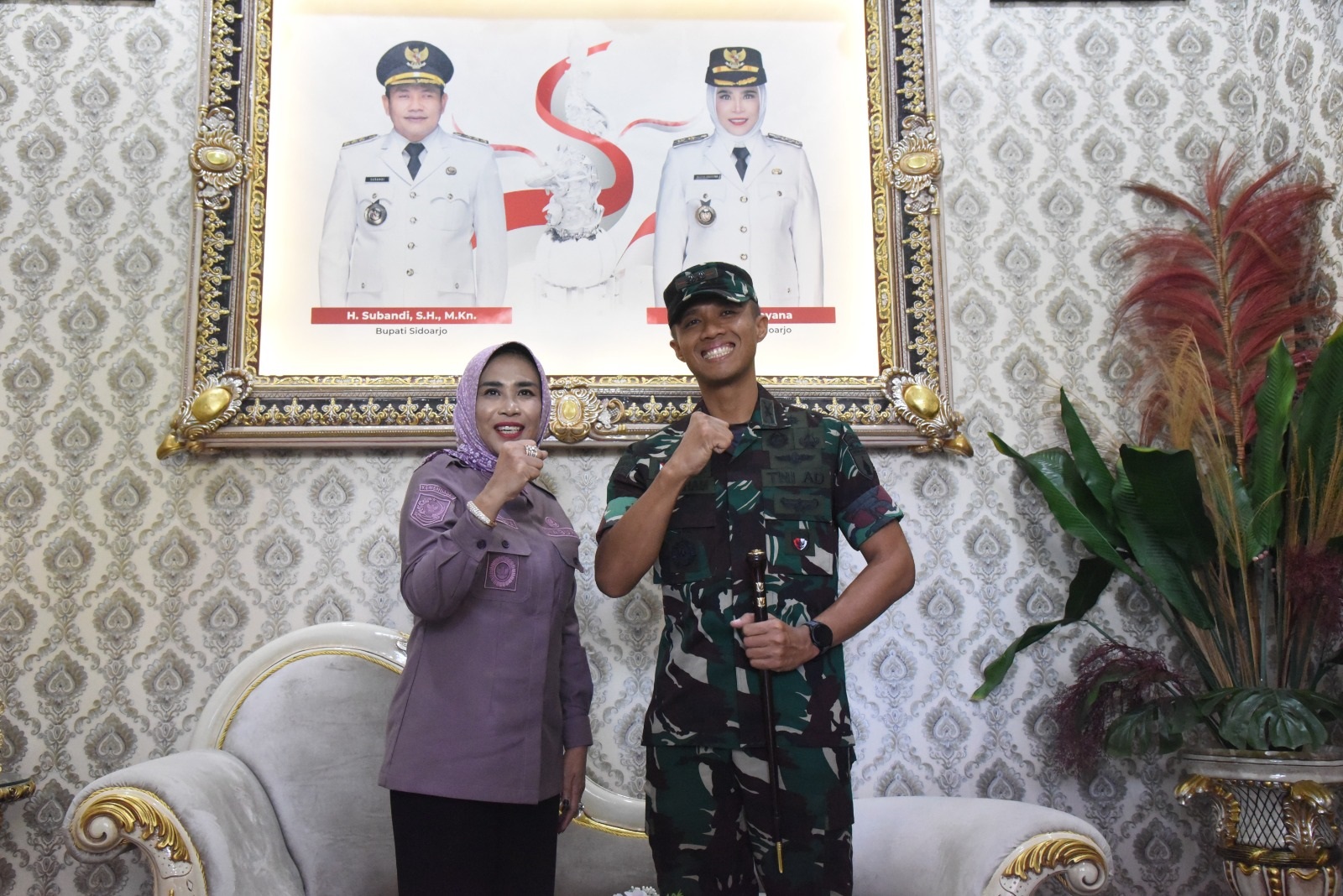 Wabup Sidoarjo Sambut Hangat Dandim 0816 yang Baru, Perkuat Sinergi dan Kawal Program Koperasi Merah Putih