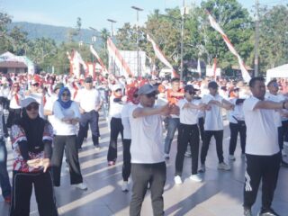 Agustus Penuh Semangat, Pemkab Boltara Awali Perayaan HUT RI Dengan Aksi Sehat Bersama
