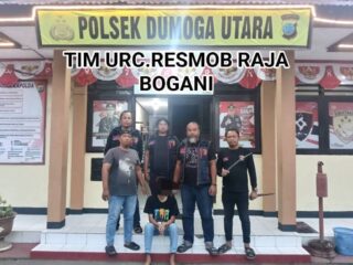 URC Polres Bolmong Tak Beri Ruang Gerak, Pelaku Sajam Langsung Diamankan