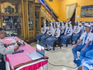 Paskibraka Bolmut Diajak Jadi Pelopor Kamtibmas, Sat Binmas Ingatkan Bahaya Hoaks dan Knalpot Brong