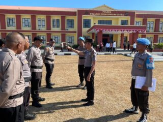 Apel Pagi dan Gaktibplin, Polres Bolmut Ingatkan Anggota Jaga Disiplin