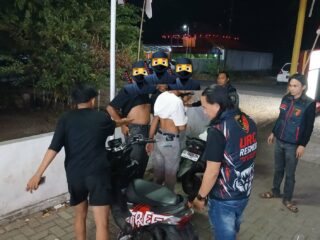 KRYD Malam Minggu, URC Polres Bolmong Razia Sajam dan Antisipasi Balap Liar