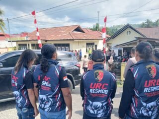 Show of Force URC Polres Bolmong di Dumoga Raya: Kunci Pengamanan Pengucapan Syukur
