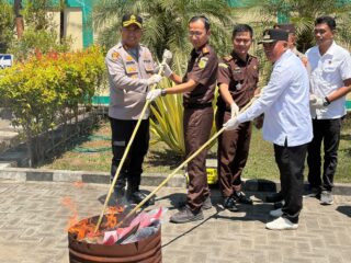 Pemusnahan Barang Bukti di Bolmut, Polres dan Kejaksaan Perkuat Komitmen Penegakan Hukum Yang Transparan