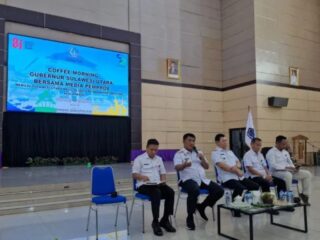 Coffee Morning di Graha Bumi Beringin: Gubernur Yulius Ajak Media Tolak Hoaks dan Kawal Pembangunan