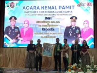 Wali Kota Weny Gaib Hadiri Kenal Pamit Kapolres Kotamobagu