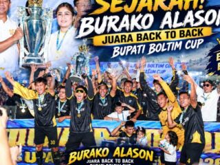 Ukir Sejarah Baru, Burako Alason Back to Back Juara Bupati Boltim Cup 2026